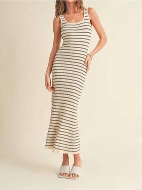 Women’s By Together Striped Maxi Dress- Size Large